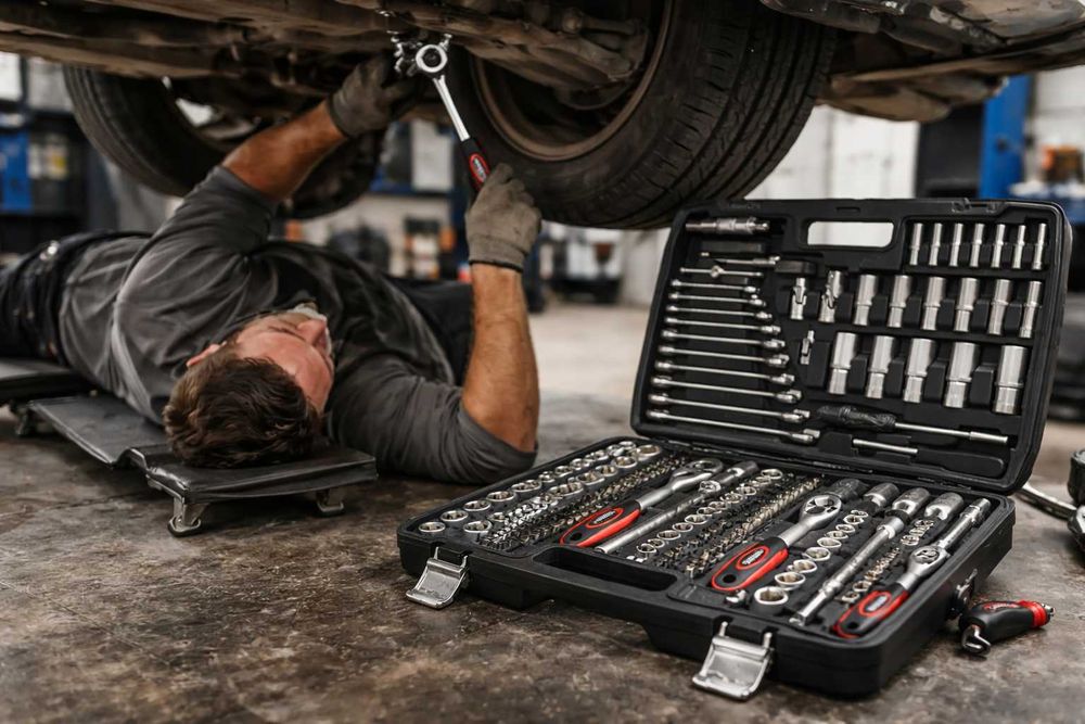 Trusa Chei Tubulare 216 Piese TEENO Profesionala