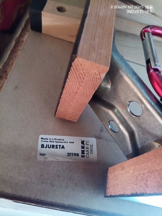 Маса ИКЕА BJURSTA черна 90х90