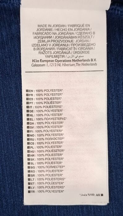 Nike DRI-FIT Breathe Tee оригинална тениска ръст 147-158см Найк спорт