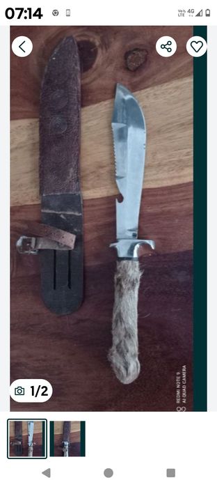 Cuțit artizanal caprioara