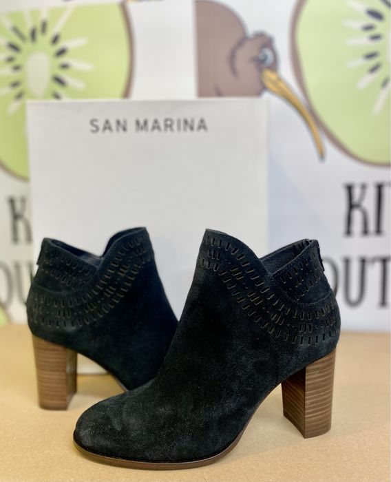 Дамски боти с ток San Marina Aulika 35.36 естествена кожа