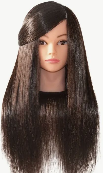 Тренировъчна глава с естествена коса