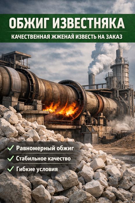 Обжиг и сушка известняка , извести