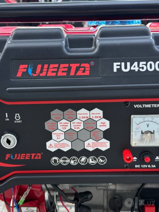 Gaz & benzinli generator FUJEETA 4,5 KVA