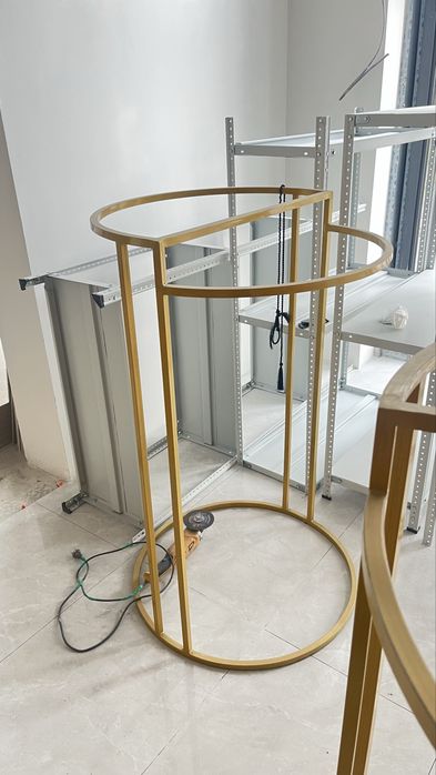 Рейл вешалки и полка