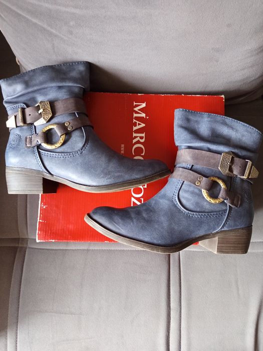 Полусапожки из искусственного нубука