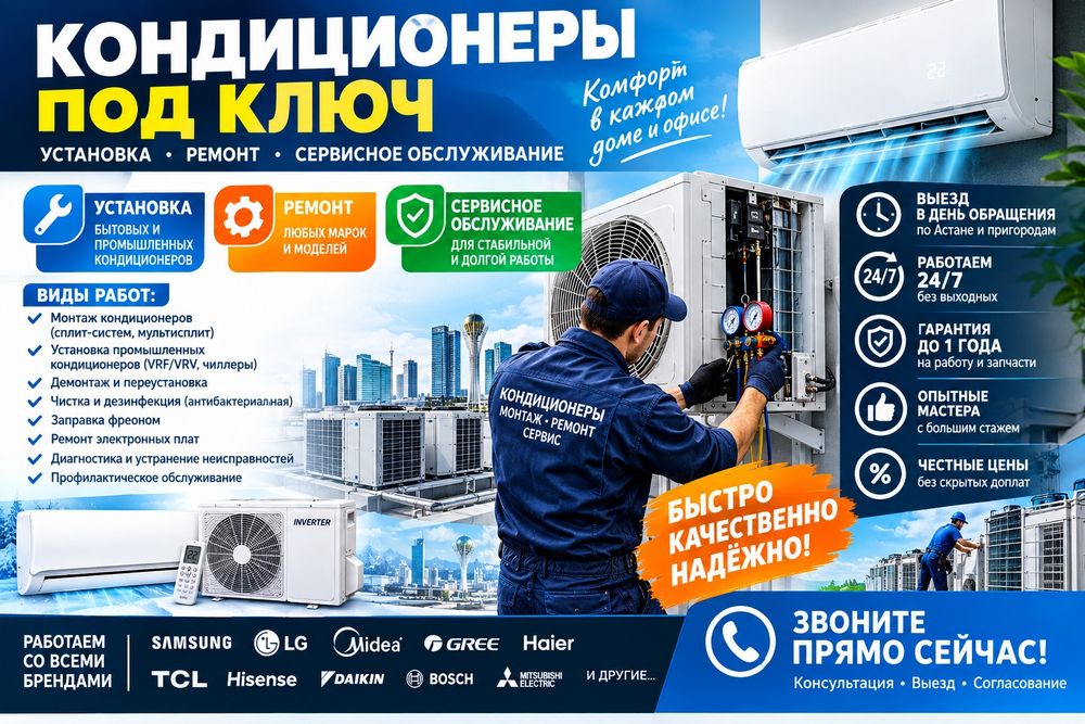 Установка кондиционеров