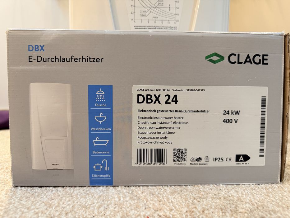 Incalzitor instant de apa, Clage