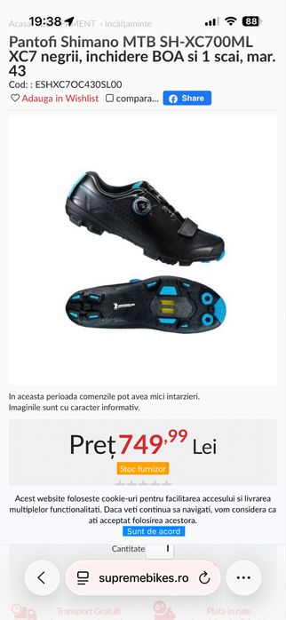 Pantofi ciclism MTB Shimano