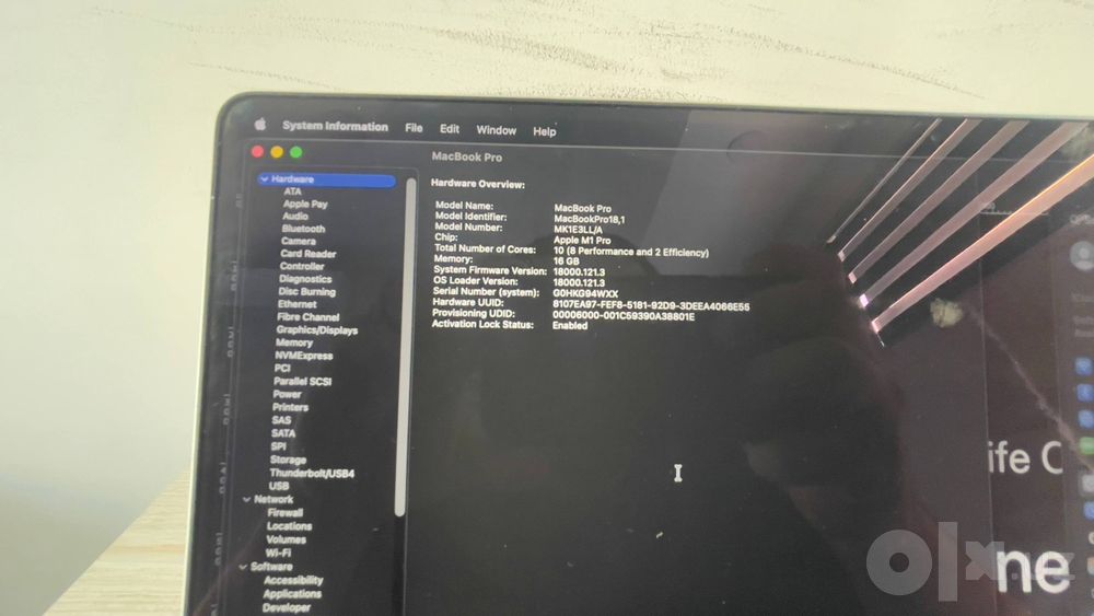 Macbook pro M1 chipli