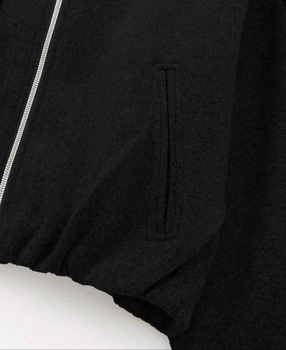 Чёрный укороченный бомбер FMT