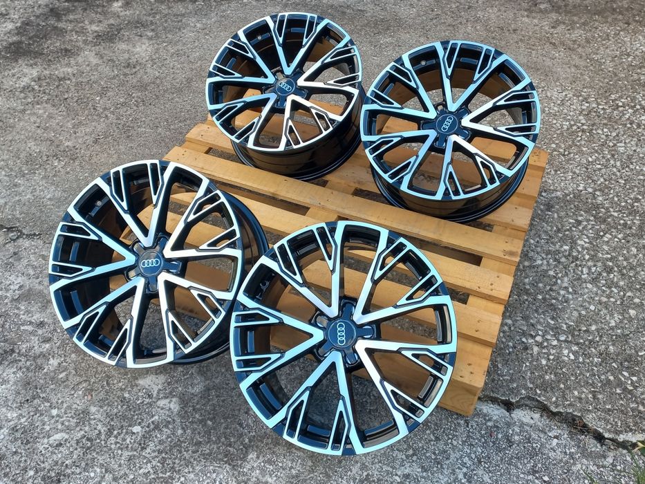 18"Audi Black Polish 8ж ет35 А3 А4 А5 А6 А7 А8 Q3 Q5 Чисто Нови.