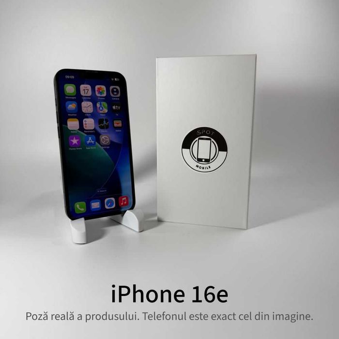ispotmobile.ro iPhone 16e 128GB Black Garanție 2 ani