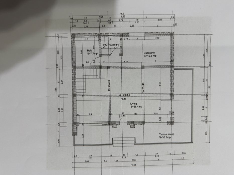Teren+proiect autorizat