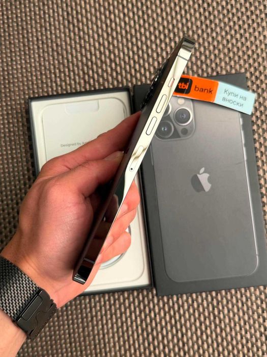 КАТО НОВ! 100% Батерия iPhone 13 Pro max Лизинг от 17€/мес / Graphite 128Gb