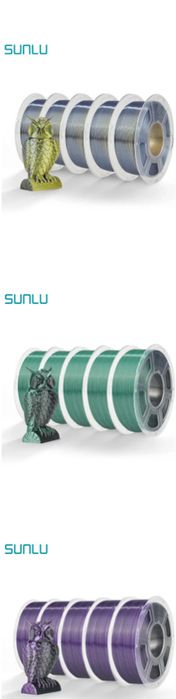 Filament PLA+, Marble ,Wood ,Dual Colour , Rainbow SUNLU - 3D Colorate