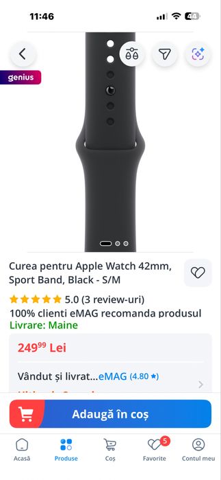Curea originala Apple watch