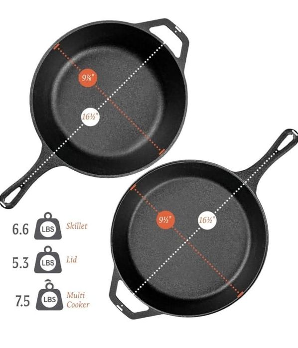 Чугунени тигани 2бр