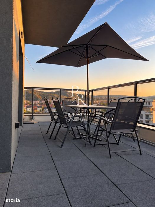 Penthouse, 3 cam decomandate,71.5 mp, 90 mp terasa MODERN,garaj, zona