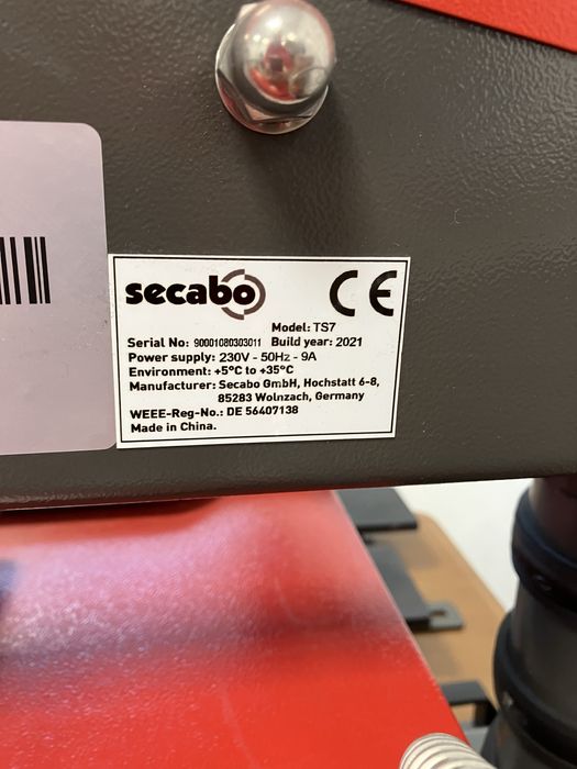 Термотрансферна преса Secabo TS 7