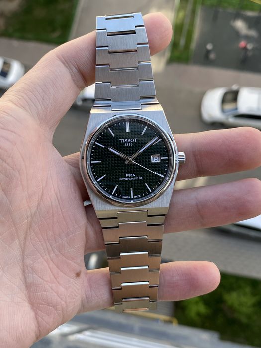 TISSOT PRX Powermatic 80 зеленые 40mm
