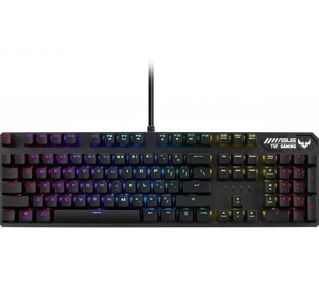 Клавиатура Gaming ASUS TUF Gaming K3, Механична, Aura Sync RGB подсветка, Черна