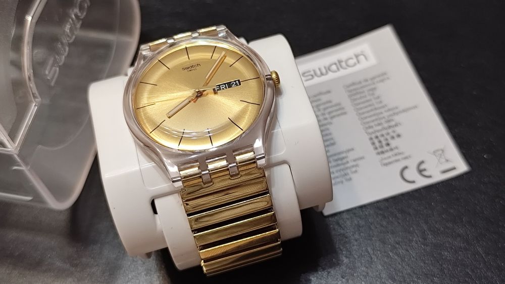 Swatch Golden Rebel / Ретро Часовник / Swiss Made