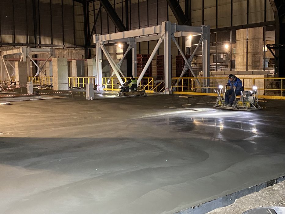Turnari beton finisat mecanic elicopterizat