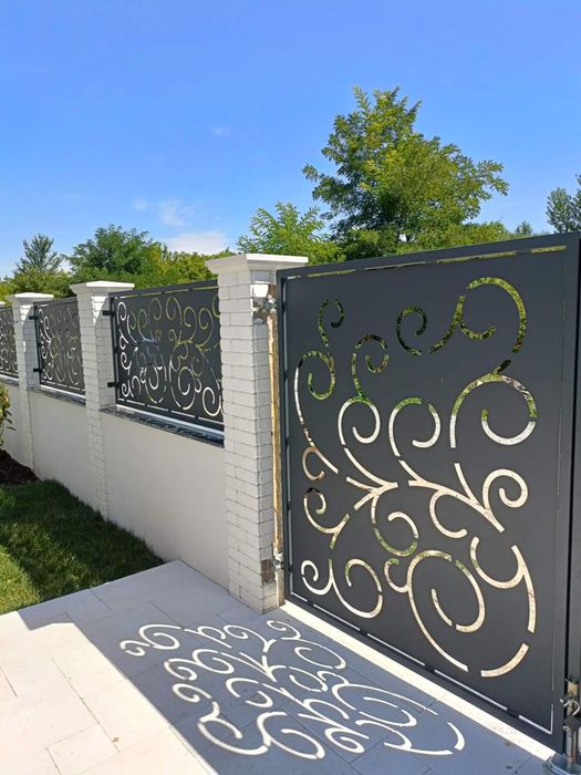 Vopsitorie in camp electrostaic-confecții metalice -garduri traforate,