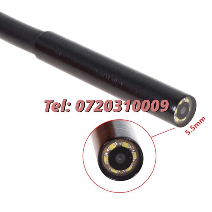 2 M Camera Endoscop / Boroscop , 6 Iluminare Lumina Led Inspectii Tehnice / Instalatii Pentru Iluminare Si Montaj Pe Echipamente Compatibile