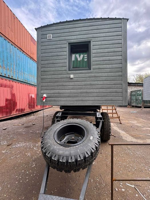 Вагон на колесах, шасси, вагончик