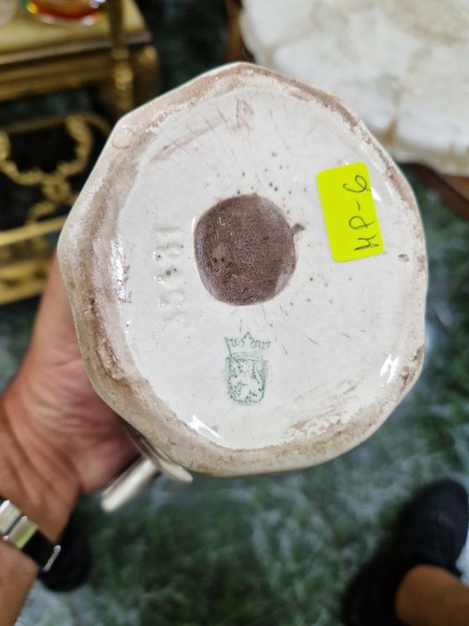 Уникална рядка антикварна колекционерска австрийска порцеланова фигура