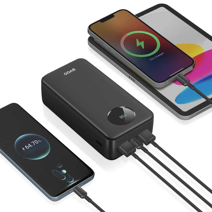 baterie externa 30000mA powerbank fast charge premium cu display , noi sigilate