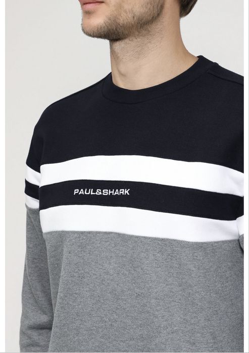 Paul & Shark Embroidery Crew Sweat мъжка ватирана блуза