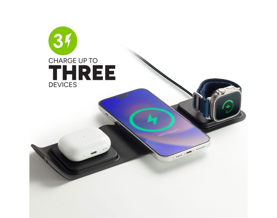 Зарядно устройство 3-in-1 travel charger with MagSafe