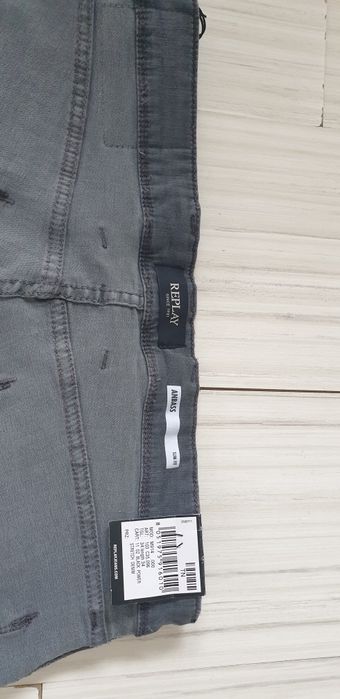 Replay Milano Anbass  Stretch Slim Fit 34/34 НОВО ОРИГИНАЛ Мъжки Дънки