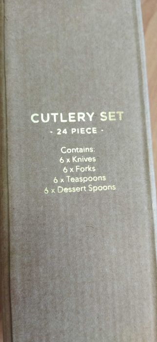 Прибори за хранене - Злато - 24бр. Кт