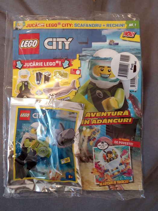 Seturi Lego city mici (foil bags) noi, sigilate, cu reviste