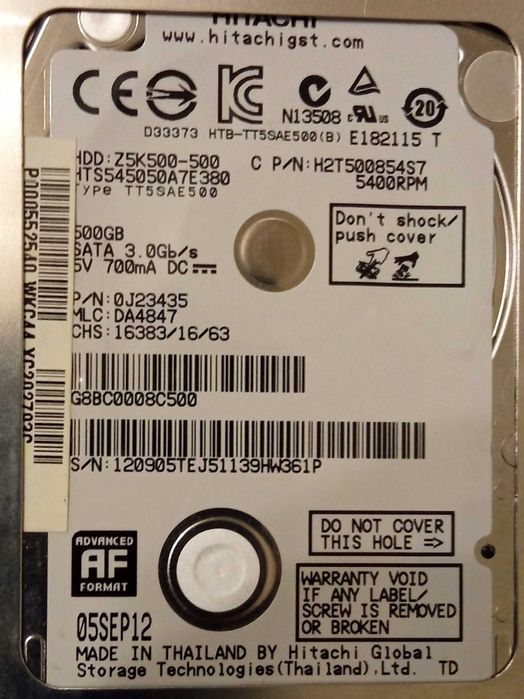 HDD Hitachi Z5K500