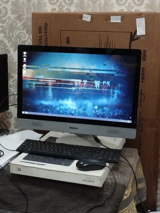 22 IPS МОНОБЛОК кампютер\\ i3-7100 \\ GEN-7 \\ 4GB \\ 500GB \\Эк-22IPS