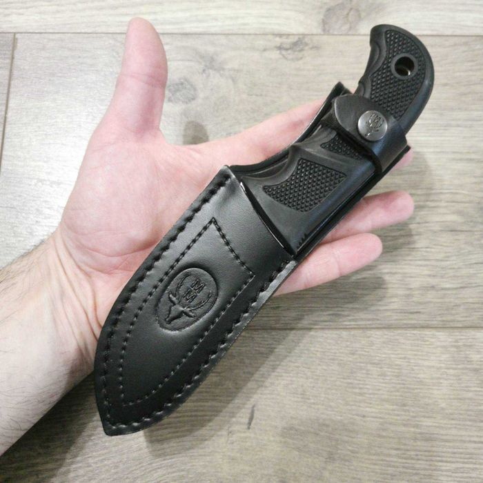 Ловен нож за дране MUELA SIOUX-10G ИСПАНИЯ с кания от естествена кожа