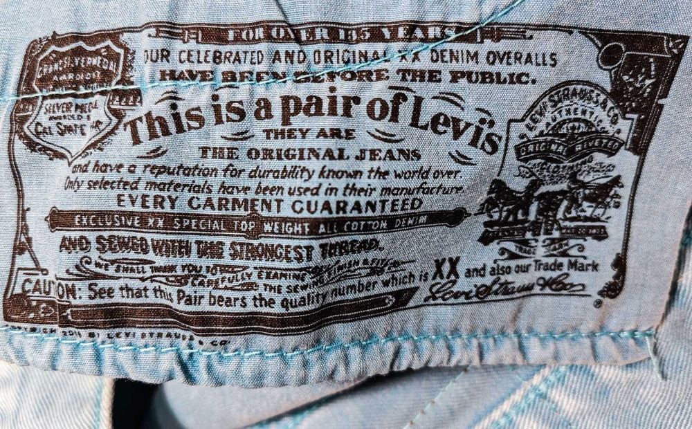 Levi's Оригинални мъжки сини дънки размер W31 L34
