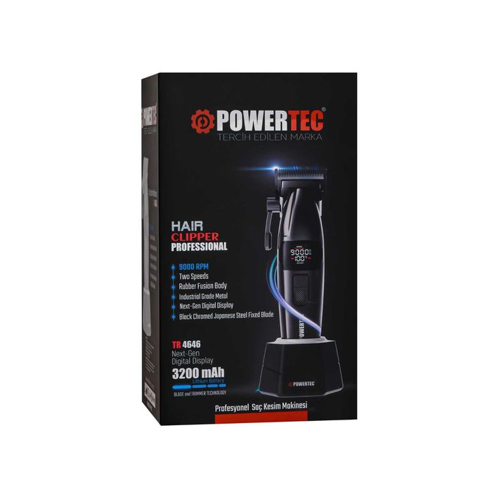 Професионална машинка за коса и брада Powertec TR-4646