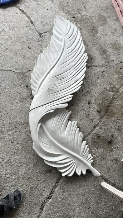 Перья Гипсовая декор