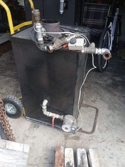 Камина с водна риза .