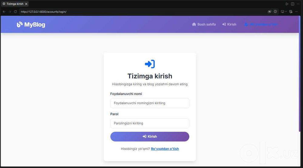 Создание сайтов на Django и Python под ключ