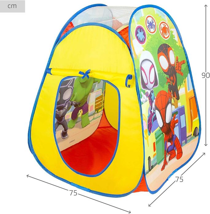 Детска палатка pop up Frozen Spidey Gabby DollHouse с чанта 3 вида