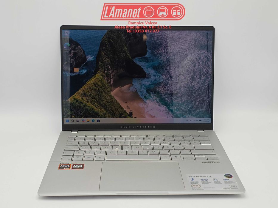 Laptop 14" OLED WUXGA ASUS Vivobook S14 AMD Ryzen AI 9 HX 370 32GB 1TB