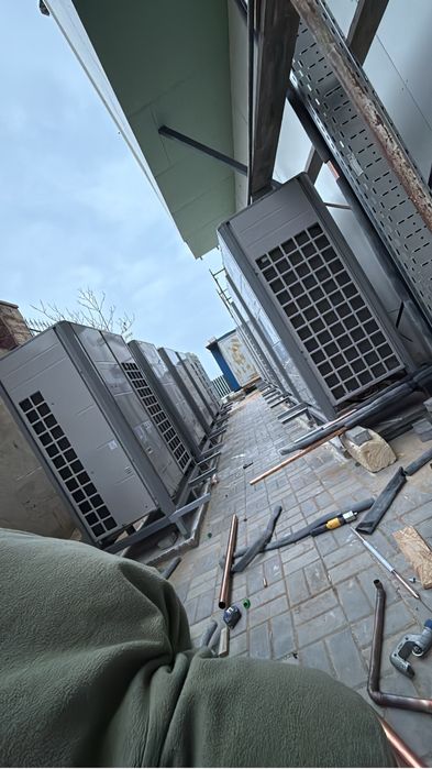 Установка кондиционер с пылесосом