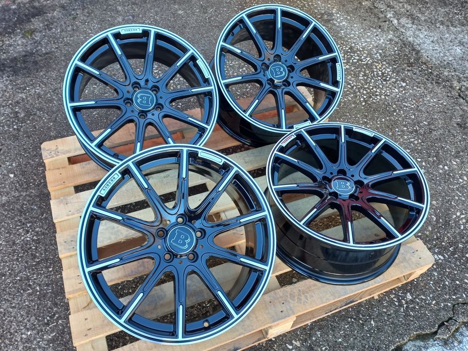 19 Mercedes Brabus 8.5j et38 9.5j et48 Ml Cl E S C Gl Black Polish 4ma